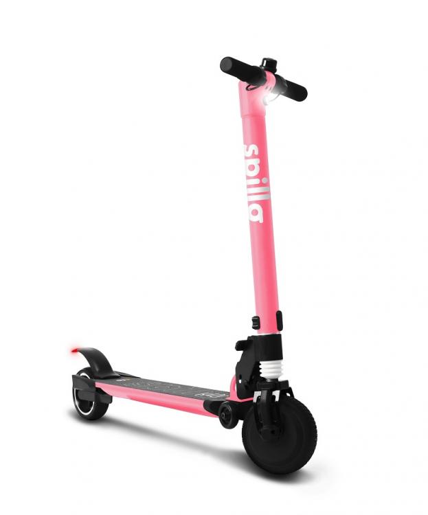 Icone The One Kids Spillo Monopattino Scooter Elettrico 150W Bambino Rosa Bt Led