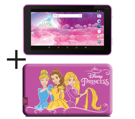 Tablet Per Bambini 7" Pollici Con Custodia Disney Princess Android 7.1 Quad Core