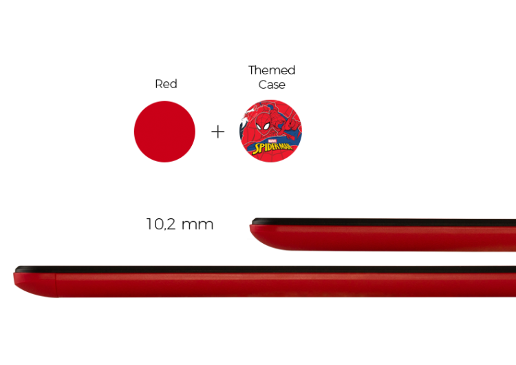 Tablet Per Bambini 7" Pollici Con Custodia Marvel Spiderman Android 7.1 Quadcore
