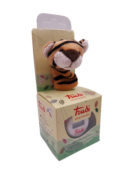 Trudi Termometro Digitale Neonato Ciuccio Con Peluche Pack 6 Pz Animali Bambino