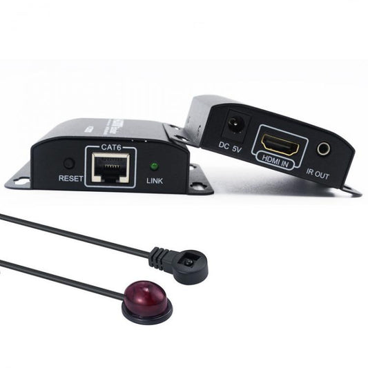Extender Hdmi 1080P Full Hd 3D Su Cavo Lan Rj45 60 Metri Con Estensore Ir Pc Ps4
