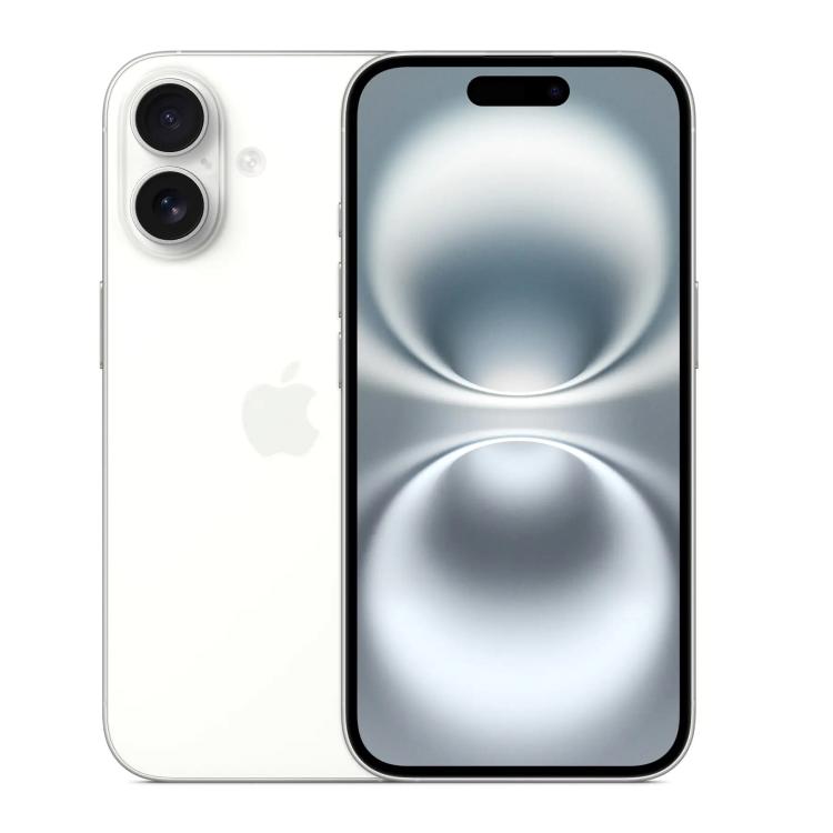 APPLE IPHONE 16 128GB OLED 6.1" WHITE BIANCO EU MYE93SX/A - 12MP DUAL ESIM 5G