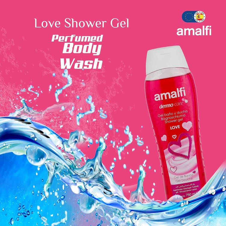 AMALFI - DERMO CARE BAGNOSCHIUMA BAGNODOCCIA SHOWER GEL BAGNO DOCCIA 750ml LOVE