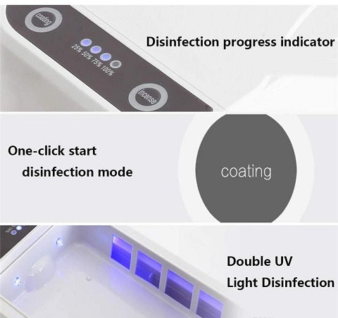 Techmade Box Sterilizzatore Raggi Uv Ultravioletti Mascherina Telefono Accessori