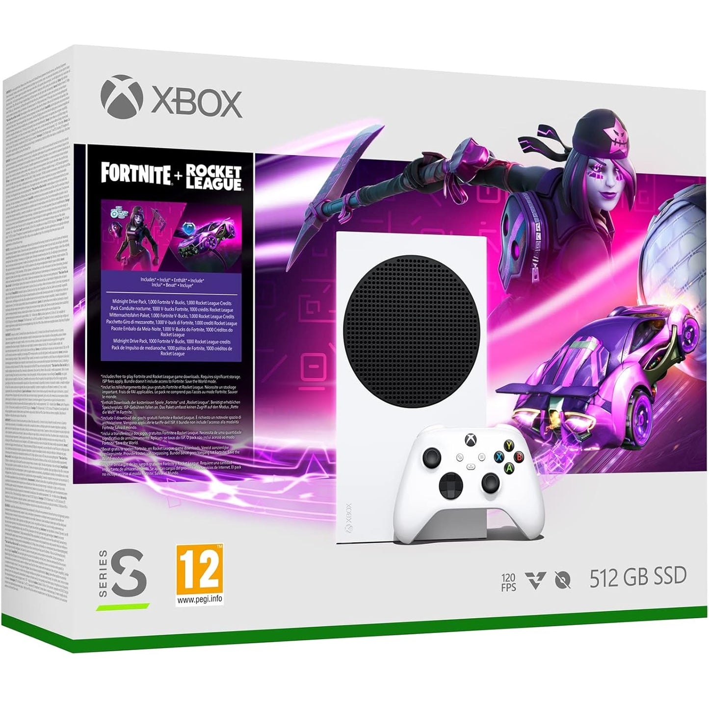 Microsoft Console Xbox Series S 512Gb (Fortnite & Rocket League Bundle) Digitale