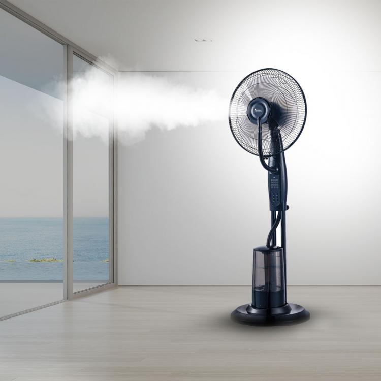 Ventilatore A Colonna Nebulizzatore Acqua Timer Digitale Umidificatore Piantana