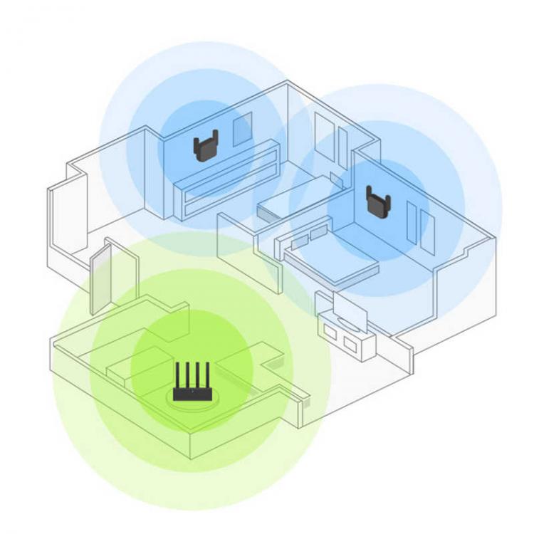 Xiaomi Mi Wi-Fi Range Extender Pro Ripetitore Wireless 300Mbps Wifi Nero Antenne