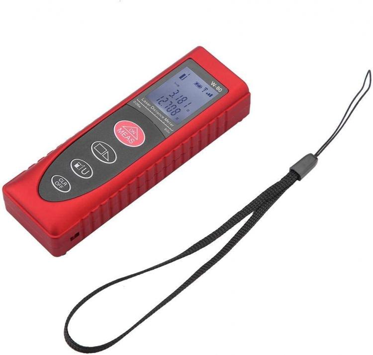 Metro Laser Max 80M Misuratore Distanza Digitale Professionale Con Display Lcd