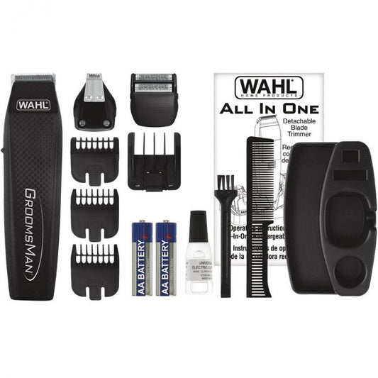 Wahl Regola Barba + Kit Accessori Groomsman All-In-One Rasoio Cordless Nero 5537