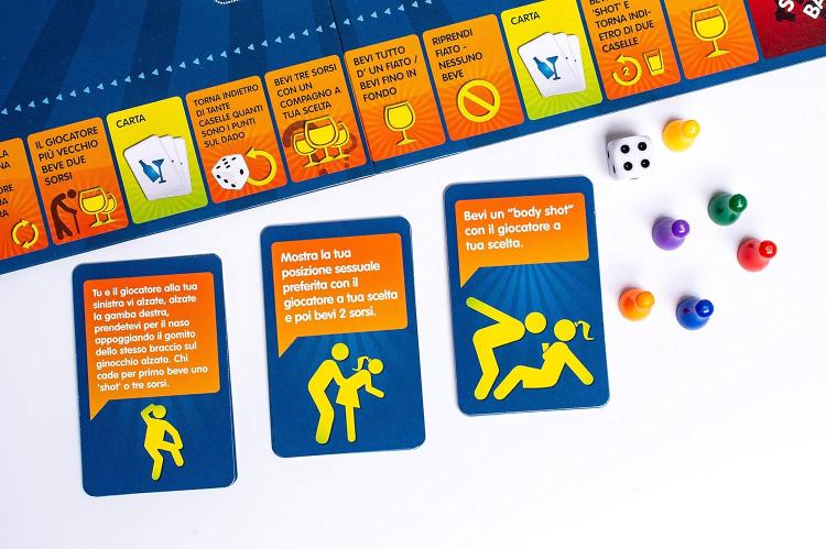 ASMODEE DRINKOPOLI GIOCO DA TAVOLO PER ADULTI 1-69 GIOCATORI 18+ PARTY ITALIANO