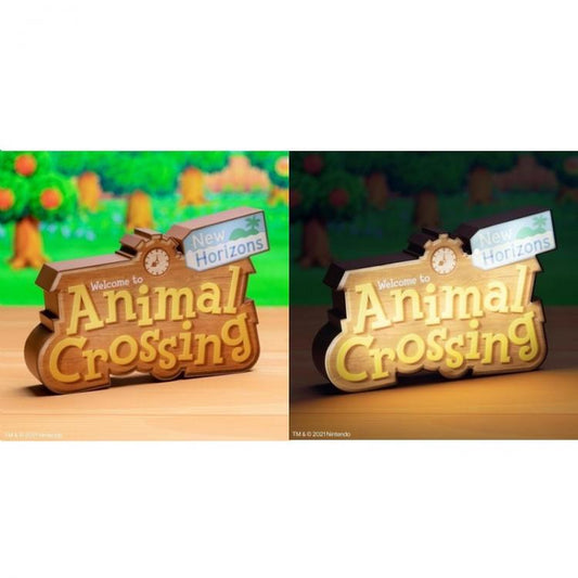 Paladone Lampada Animal Crossing Logo Light Led Luce Illuminazione Tavolo Parete