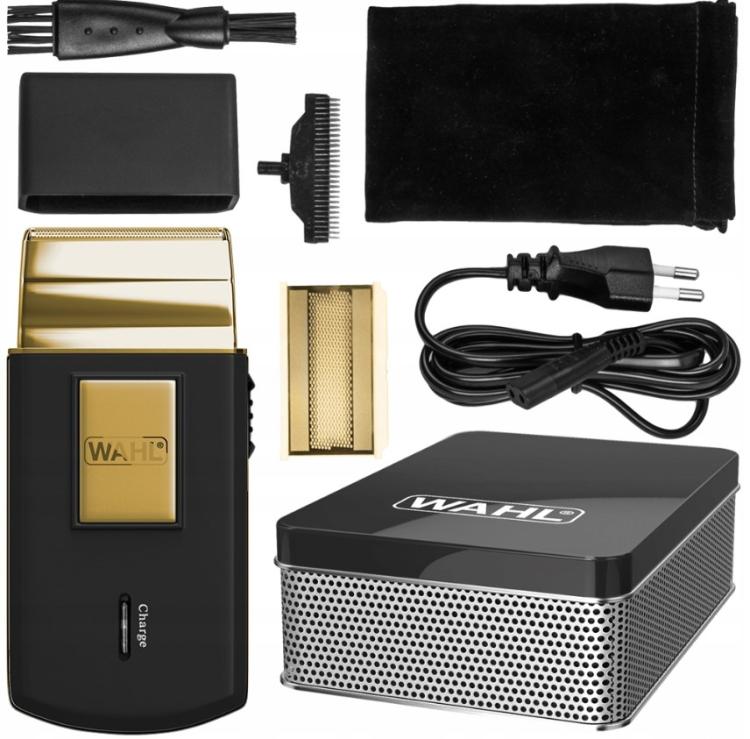 Wahl Rasoio Barba Ricaricabile Travel Shaver Gold Edition 3615G + Acc Da Viaggio