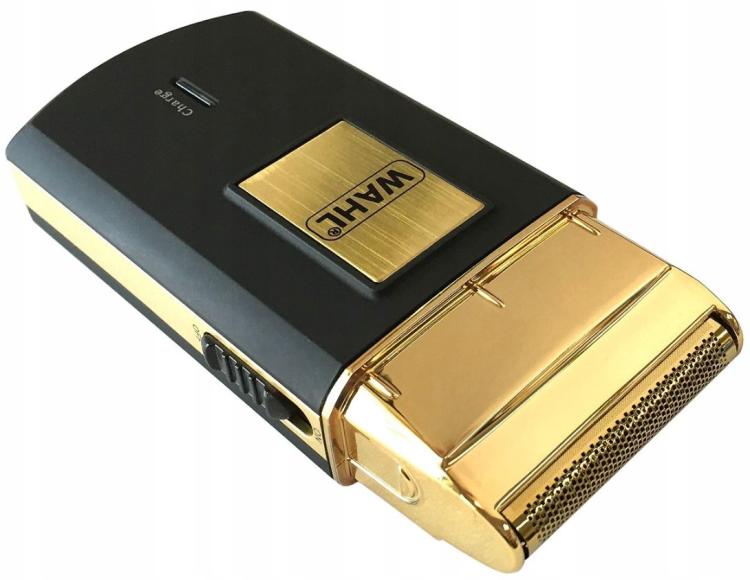 Wahl Rasoio Barba Ricaricabile Travel Shaver Gold Edition 3615G + Acc Da Viaggio