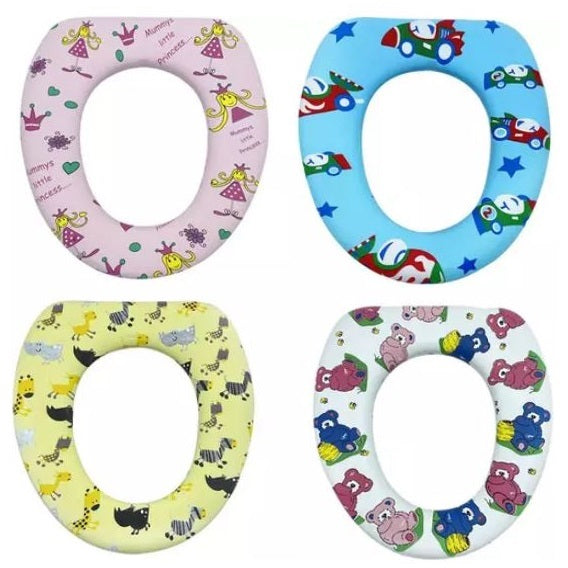 Riduttore Wc Water Per Bambini Sedile Morbido Adattatore Copriwater Fantasie