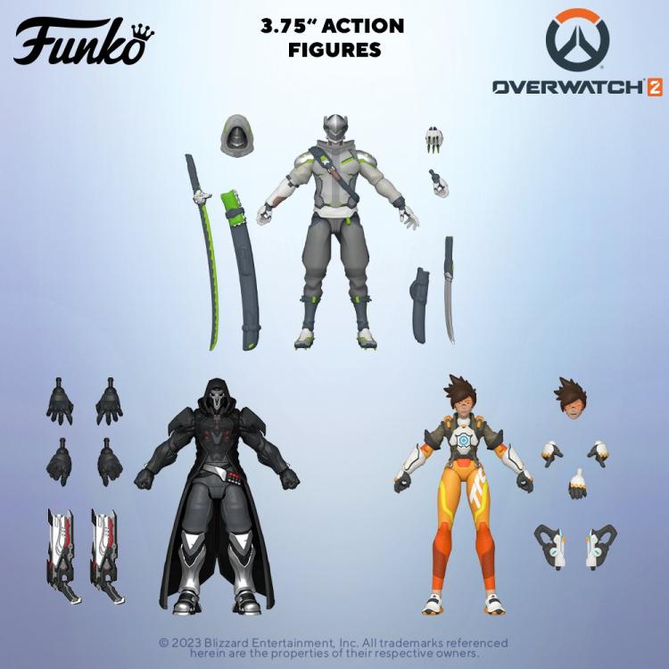 Funko Action Figure - Overwatch 2 Set Da 3 (Genji - Tracer - Reaper) Toys Games