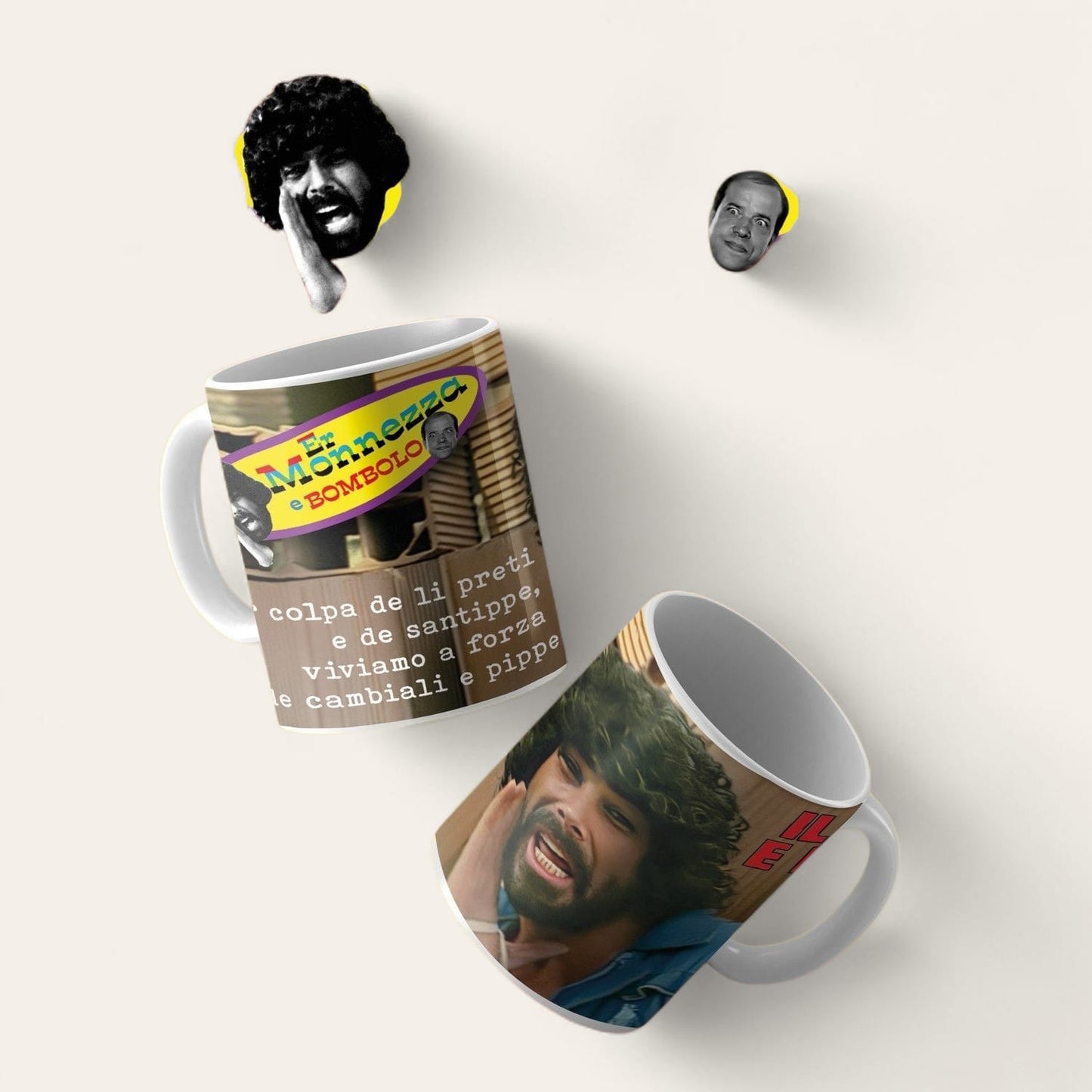 Infinite Statue - Tazza Er Monnezza "il trucido e lo sbirro" Mug Bicchiere Ceramica Tè Caffè