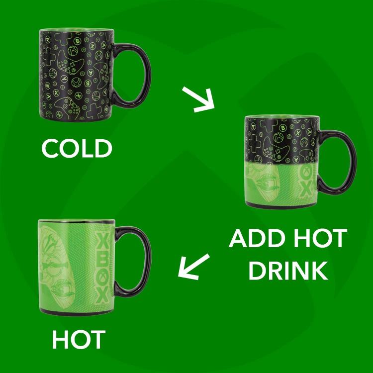 Paladone Tazza In Ceramica Termo Sensibile Xbox Cambia Colore Con Il Calore