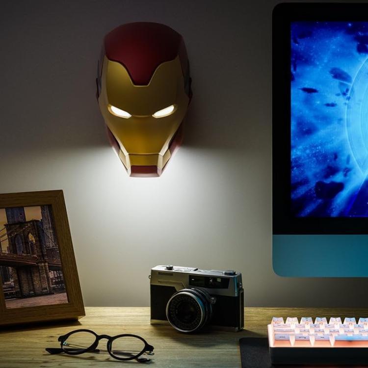 Paladone Marvel Iron Man Mask Light Lampada Tony Stark Face Helmet Avengers