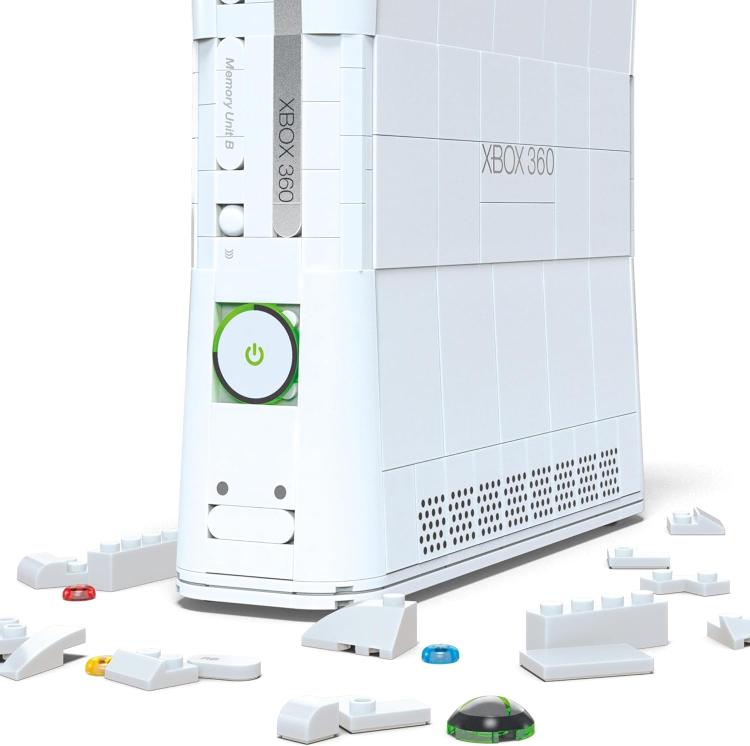 Xbox Mega Construction Set - Xbox 360 Console + Halo Puzzle Costruzione 1342 Pz
