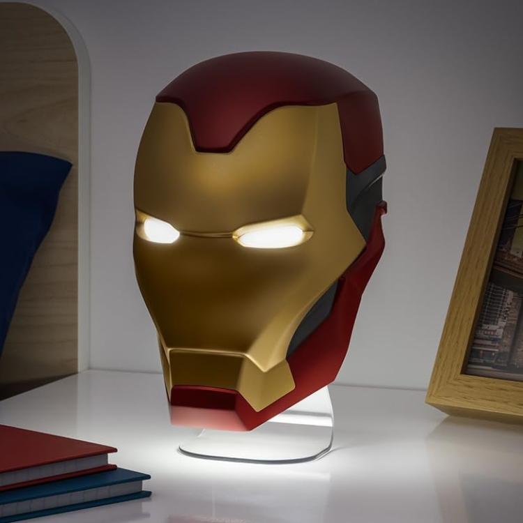 Paladone Marvel Iron Man Mask Light Lampada Tony Stark Face Helmet Avengers