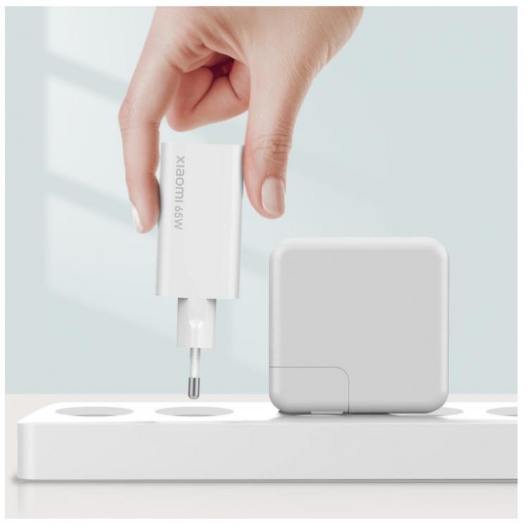 Xiaomi Mi Type-C Fast Charge 65W Gan Tech Caricatore Caricabatterie + Cavo Usb-C
