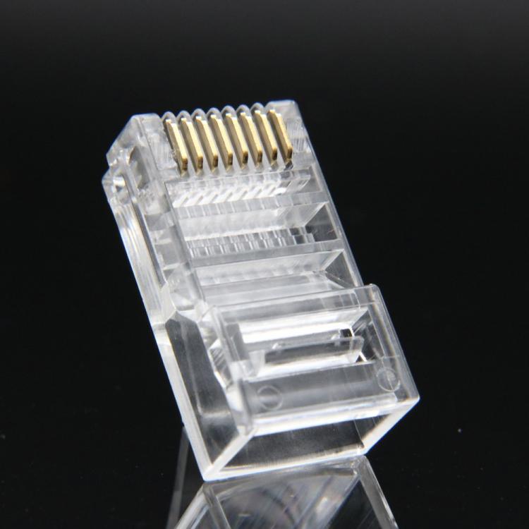 50 PEZZI CONNETTORE LAN CAT5 8 POLI CAVO ETHERNET PLUG LAN RJ45 NETWORK INTERNET