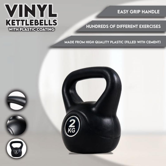 Kettlebell Manubrio Peso Pesi Pvc Ghisa Ghiria Palestra Crossfit Fitness Mma 2Kg