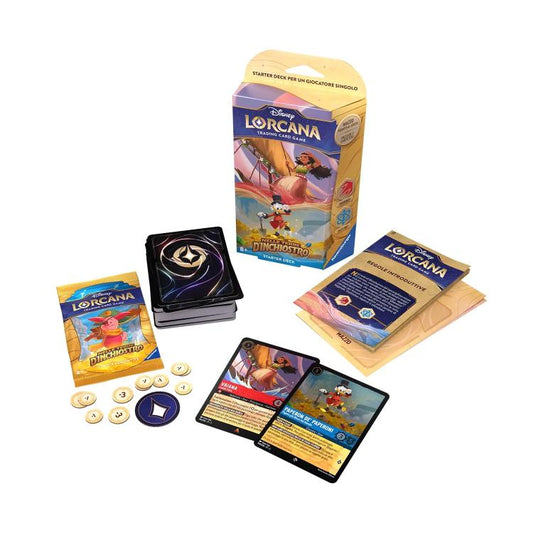 Disney Lorcana Nelle Terre D'Inchiostro Starter Deck Rubino/Zaffiro Card Tcg Ita