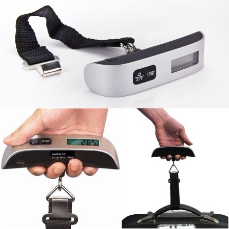 Bilancia Pesa Valigie Trolley Pesabagagli Con Digitale Lcd Bilancino Da Viaggio