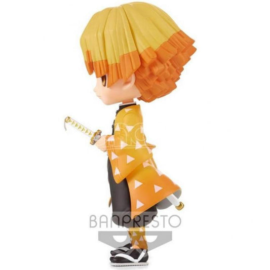 BANPRESTO Q POSKET DEMON SLAYER ZENITSU AGATSUMA 2 (A) STATUA FIGURE 14 CM