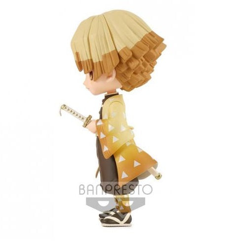 BANPRESTO Q POSKET DEMON SLAYER ZENITSU AGATSUMA 2 (B) STATUA FIGURE 14 CM