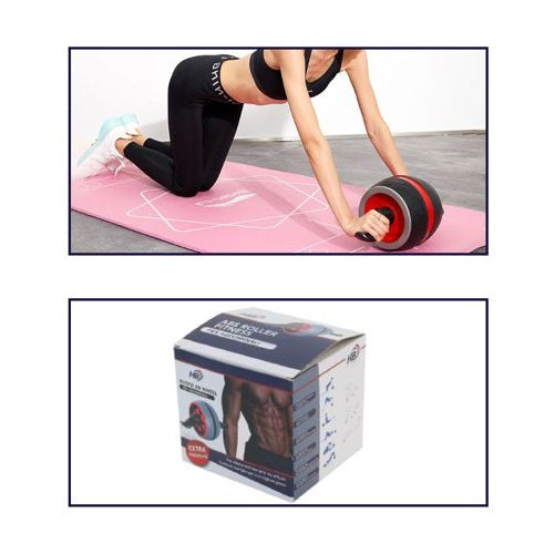 Ruota Ab Power Strecht Wheel Attrezzo Per Addominali Flessioni Glutei Spalle Pnk