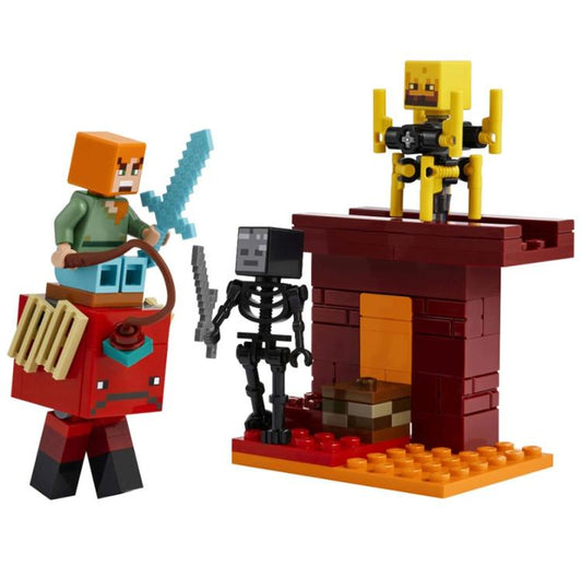 Lego - Minecraft 21266 Set (Battaglia Sul Ponte Del Nethe) Con 4 Figure 99Pz 6+