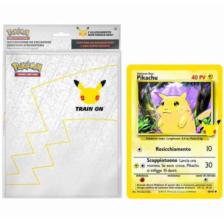 Pokemon Gran Festa Binder Raccoglitore Per 30 Card Giganti + Carta Pikachu Jumbo