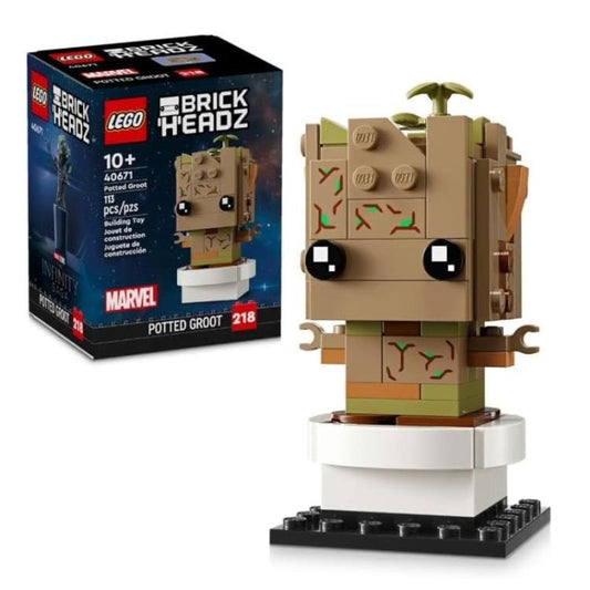 Lego - Brickheadz 40671 Marvel (Groot In Vaso) Infinity Saga - Figure 218 - 10+
