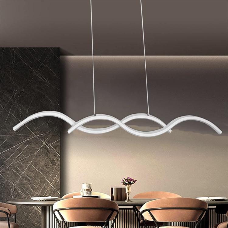 Lampadario Sospensione Moderno Led Soffitto 25W Cucina Soggiorno Bianco Naturale