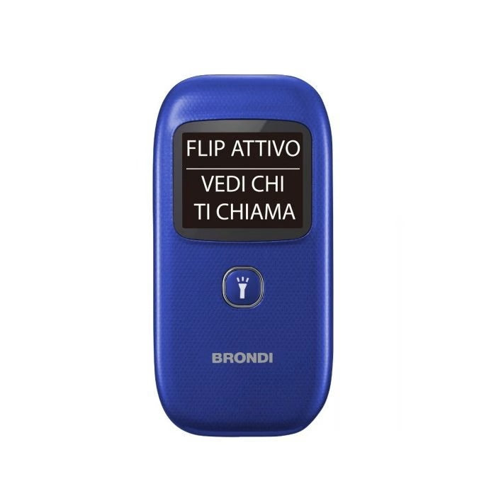 BRONDI CELLULARE WINDOW+ 4.5 A COLORI/FLIP DUAL SIM APERTURA A CONCHIGLIA - BLU