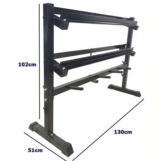 Hb Rastrelliera A 3 Livelli Supporto Rack Porta Pesi Manubri E Dischi Espositore