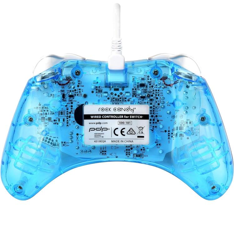 Pdp Mini Controller Ufficiale Nintendo Switch Wired Joystick Cavo Rock Candy Blu