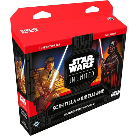 Star Wars Unlimited Starter Set 2 Giocatori Scintilla Di Ribellione Cioco Carte