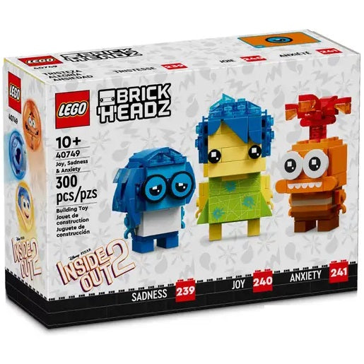 Lego - Brickheadz 40749 Disney - Inside Out 2 (Gioia, Tristezza e Ansia) Figure