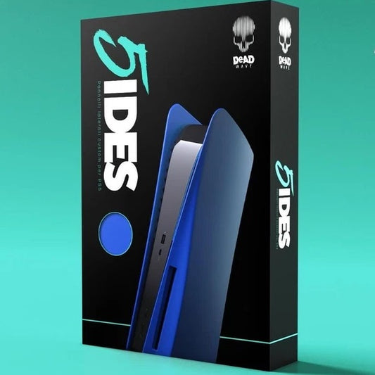 Dead Wave (5Ides) Custodia Laterale Console Ps5 Disk Con Disco Cover Scocca Blu