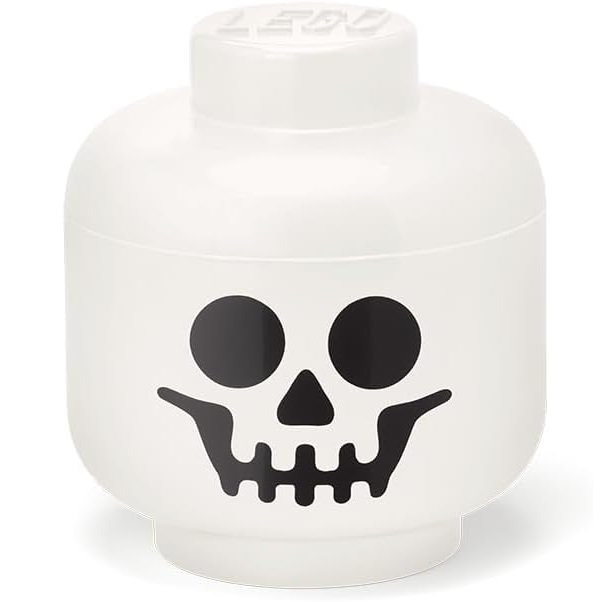 Lego 4031 Storage Head Small Skeleton Testa Portaoggetti Contenitore Costruzioni