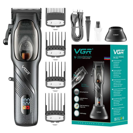 Vgr V-269 Tagliacapelli Professionale Rasoio Elettrico Display Motore Magnetico