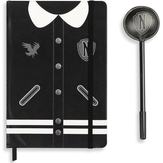 Netflix: Diario E Penna A Sfera Mercoledi (Wednesday) Confezione Regalo Scuola