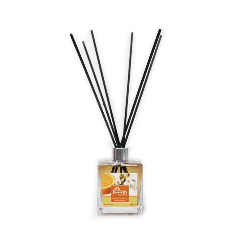 Looan Profumatore Ambiente Bastoncini 280Ml Diffusore Profumo Casa Fiori Arancio