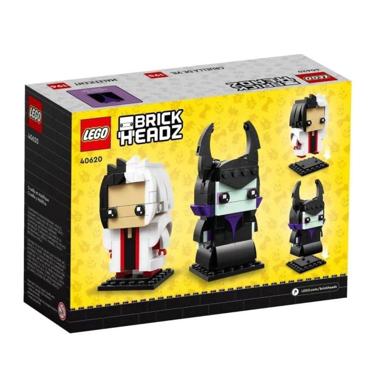 Lego - Brickheadz 40620 Disney Villains (Crudelia De Mon & Malefica) 195Pz+196Pz