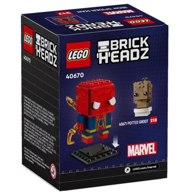 Lego - Brickheadz 40670 Marvel (Iron Spider-Man) Infinity Saga - 10+ Figure 217