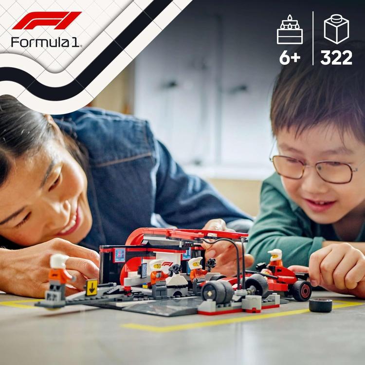 Lego - City 60443 (Pit Stop E Meccanici Con Monoposto Ferrari F1) Set 322Pz - 6+