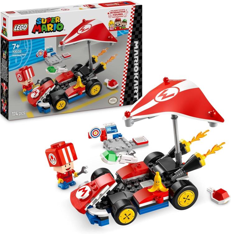 Lego - Super Mario Kart 72032 (Kart Standard) Set Con Toad Figure Game 174Pz 7+